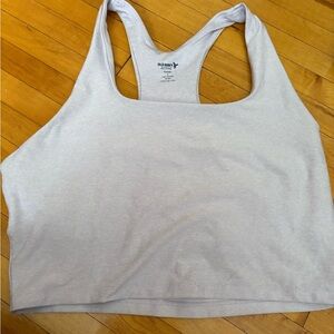 Lavender long line racer back sport bra